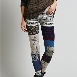 Multicolor Patchwork Leggings 